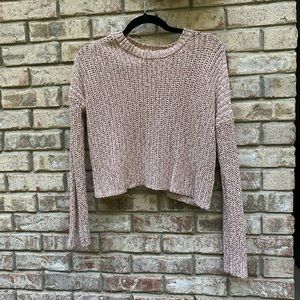 Crop Sweater rose/red/orange